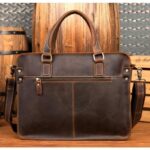 THE VIGGO BRIEFCASE GENUINE LEATHER MESSENGER BAG