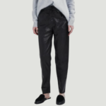 LEATHER TRACK WOMENS PANTS