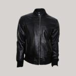 Timeless Midnight Leather Blazer