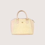Mystique White Leather Handbag