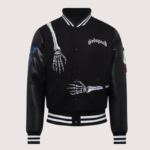 Men's Godspeed Skull Rod Black Bomber Halloween Jacket