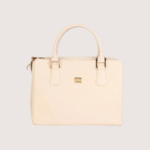 Sienna Luxe White Leather Handbag