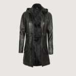 Lisa Womens Black Hooded Coat