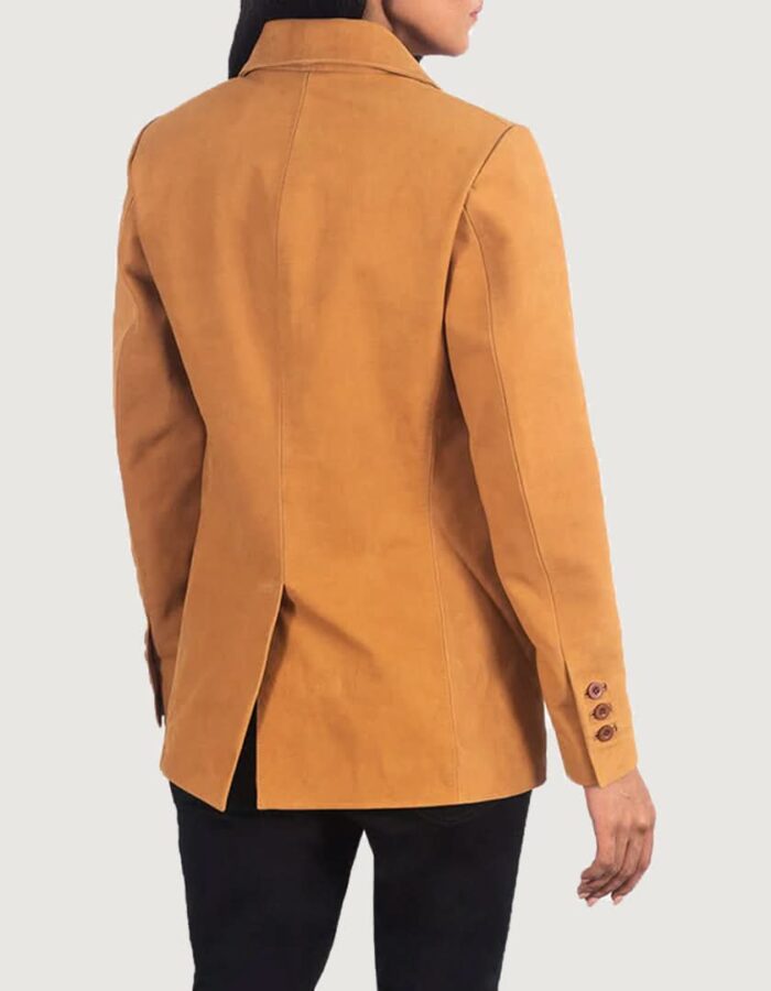 Norma Brown Nubuck Blazer - Leather Clan
