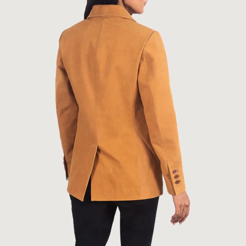 Norma Brown Nubuck Blazer - Leather Clan