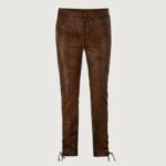 Cowboy Lace Up Leather Pants