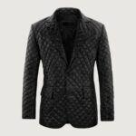 Bocelli Quilted Leather Blazer