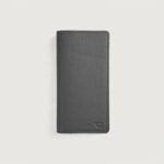 Cameron Grey Leather Long Wallet