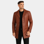 Classmith Brown Leather Coat
