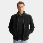 Ethan Hybrid Suede Bomber Jacket