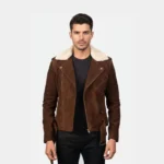 Furton Mocha Suede Biker Jacket
