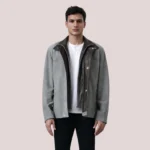 Henrik Grey Suede Cafe Racer