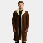 Kolby Brown Suede Shearling Coat