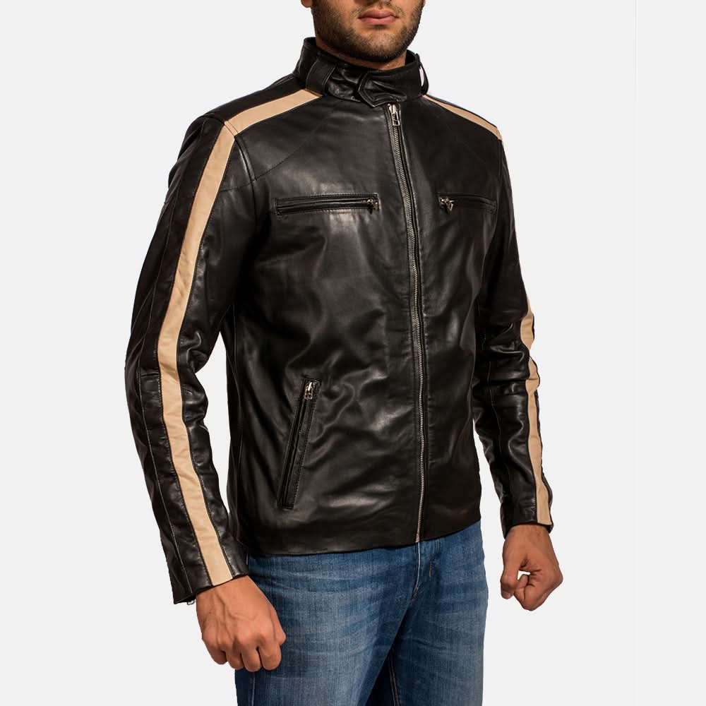 Jack Black Leather Biker Jacket - Image 3