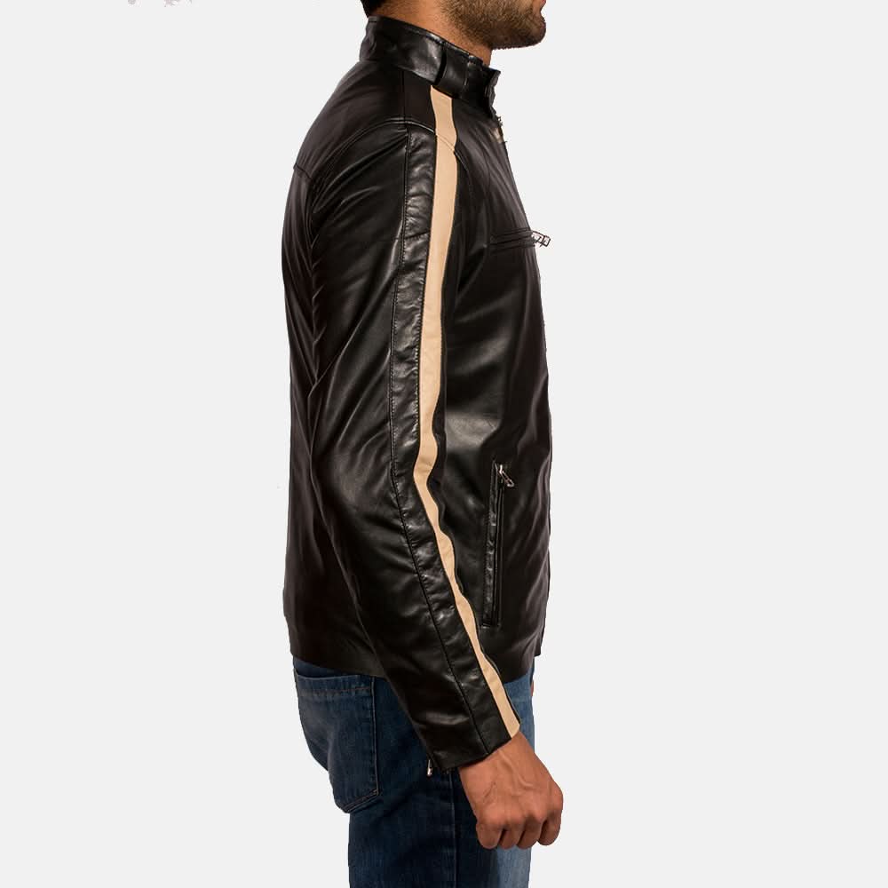 Jack Black Leather Biker Jacket - Image 4