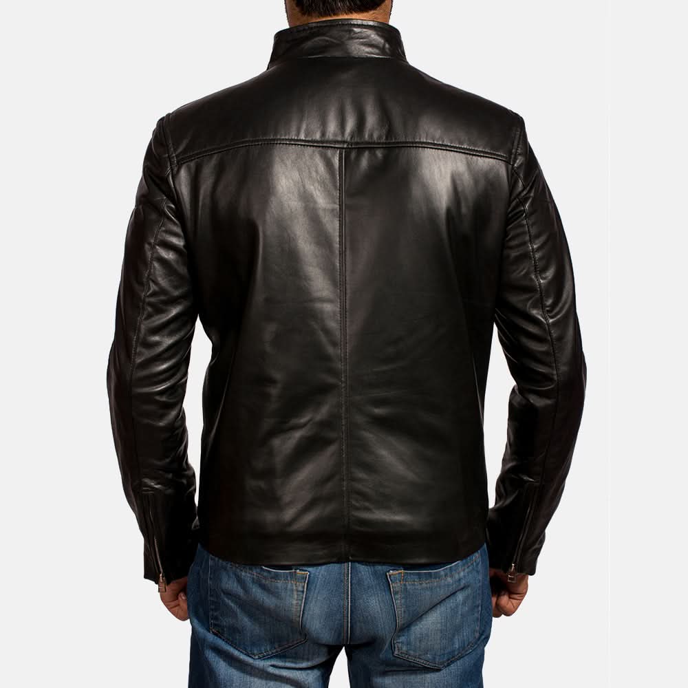 Jack Black Leather Biker Jacket - Image 5