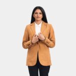 Norma Brown Nubuck Blazer - Leather Clan