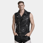 Rocker Vest Leather Biker Vest