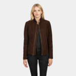 Sienna Mocha Suede Biker Jacket