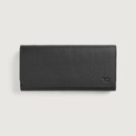 Taylor Black Leather Continental Wallet