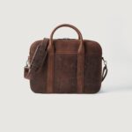 The Captain Vintage Distressed Brown Leather Briefcase