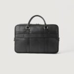 The Preston Black Leather Briefcase