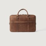 The Preston Vintage Tan Leather Briefcase