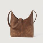 The Stefani Vintage Tan Brown Leather Hobo Bag