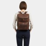 The Bedford Vintage Distressed Brown Leather Backpack