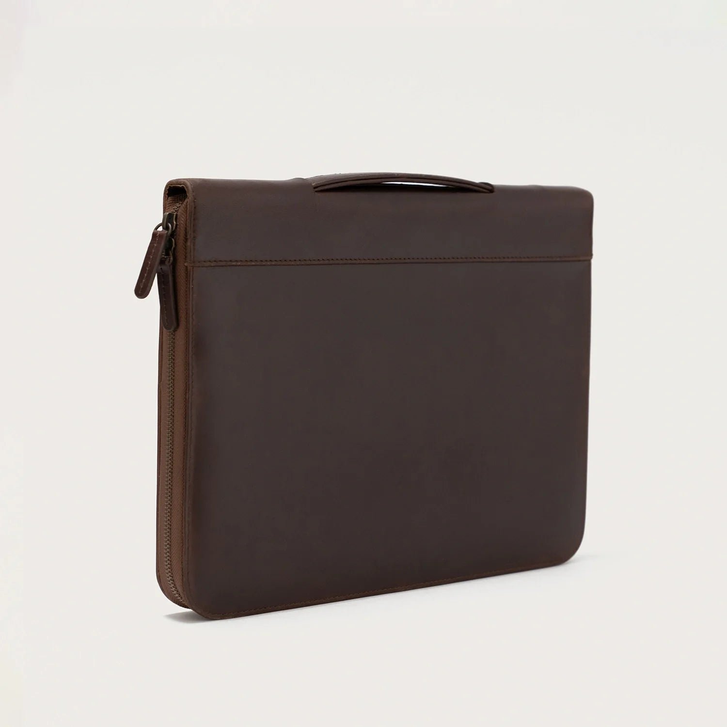 The Eclectic Vintage Brown Leather Folio Organizer - Image 3