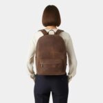 The Philos Vintage Tan Leather Backpack