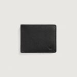 Voren Black Leather Bi-fold Wallet