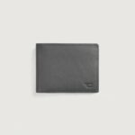 Voren Grey Leather Bi-fold Wallet