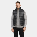 Zipper Ravees Black Leather Vest