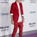 JUSTIN BIEBER RED CARPET LEATHER PANT