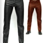 LEATHER PANTS WITH LEATHER LINING