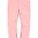 LIGHT PINK LEATHER BIKER JEANS