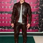 NICK JONAS LEATHER PANTS