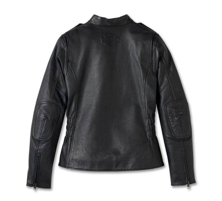 Women's H - D Flex Layering System Captains Leather Jacket Outer Layer - Leather Clan