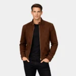 Zen Brown Suede Biker Jacket