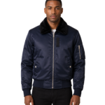 Men's Blue B-15 Bomber Jacket - Jorn