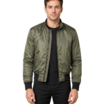 Men's Green Bomber Jacket - Isak