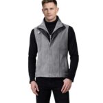 Men's Grey Suede Vest - Erlend